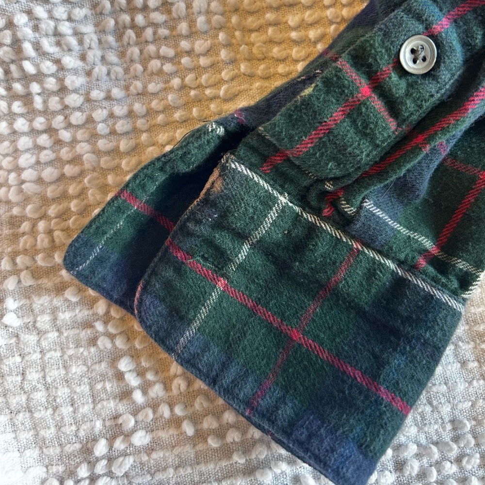Madewell Flannel Oversized Ex-Boyfriend Shirt in Dark Plaid size small - Picture 11 of 12
